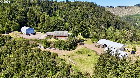 40 Acres of Agricultural Land with Home for Sale in Gold Beach, Oregon