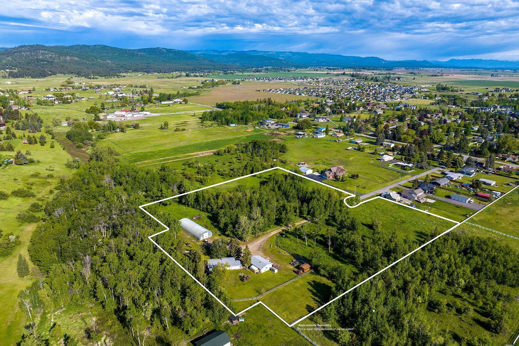 9.1 Acres of Residential Land with Home for Sale in Kalispell, Montana