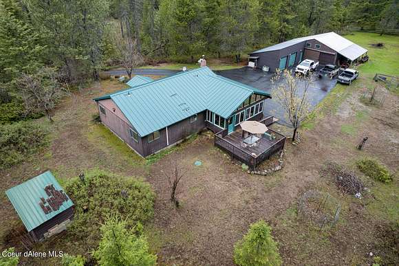 10.12 Acres of Land with Home for Sale in Spirit Lake, Idaho