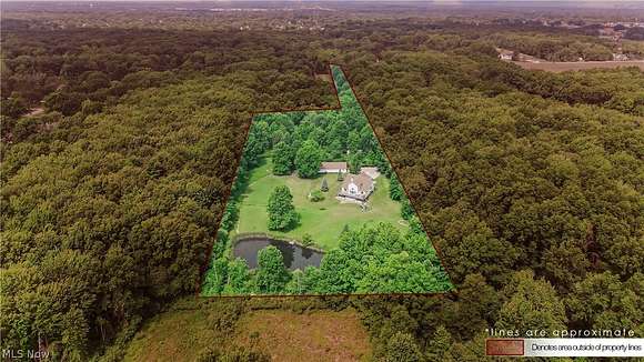 10 Acres of Recreational Land with Home for Sale in North Ridgeville, Ohio