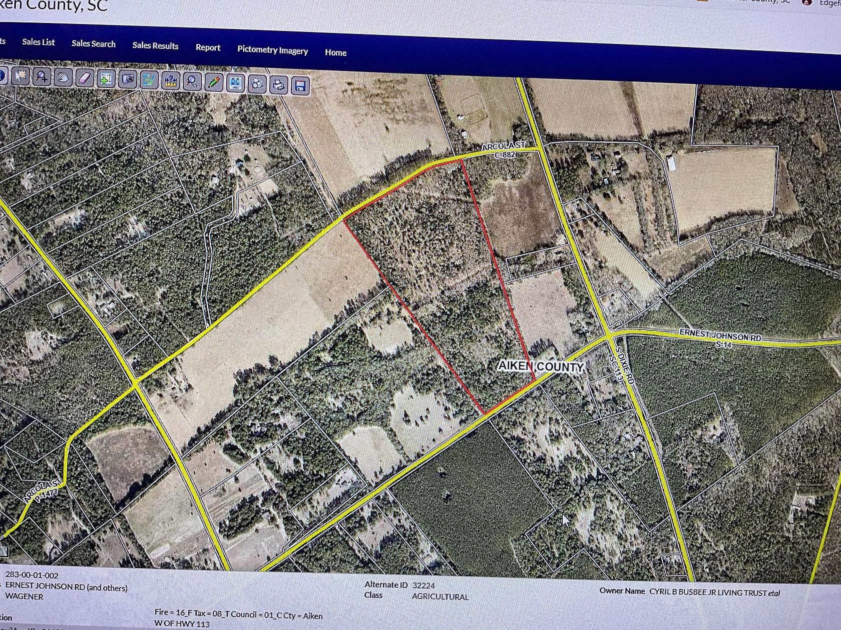 50.9 Acres of Land for Sale in Wagener, South Carolina
