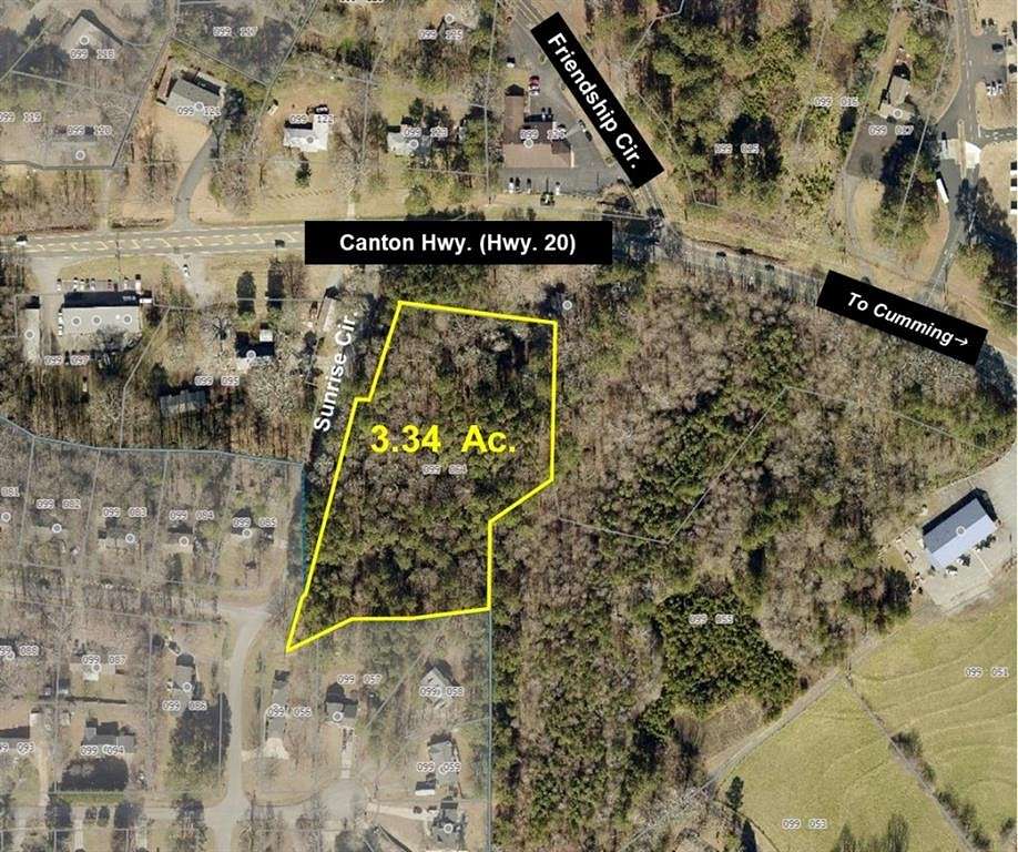3.34 Acres of Commercial Land for Sale in Cumming, Georgia