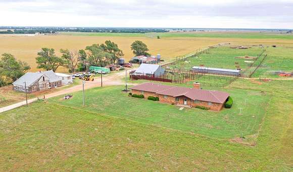 155 Acres of Agricultural Land with Home for Sale in Okeene, Oklahoma