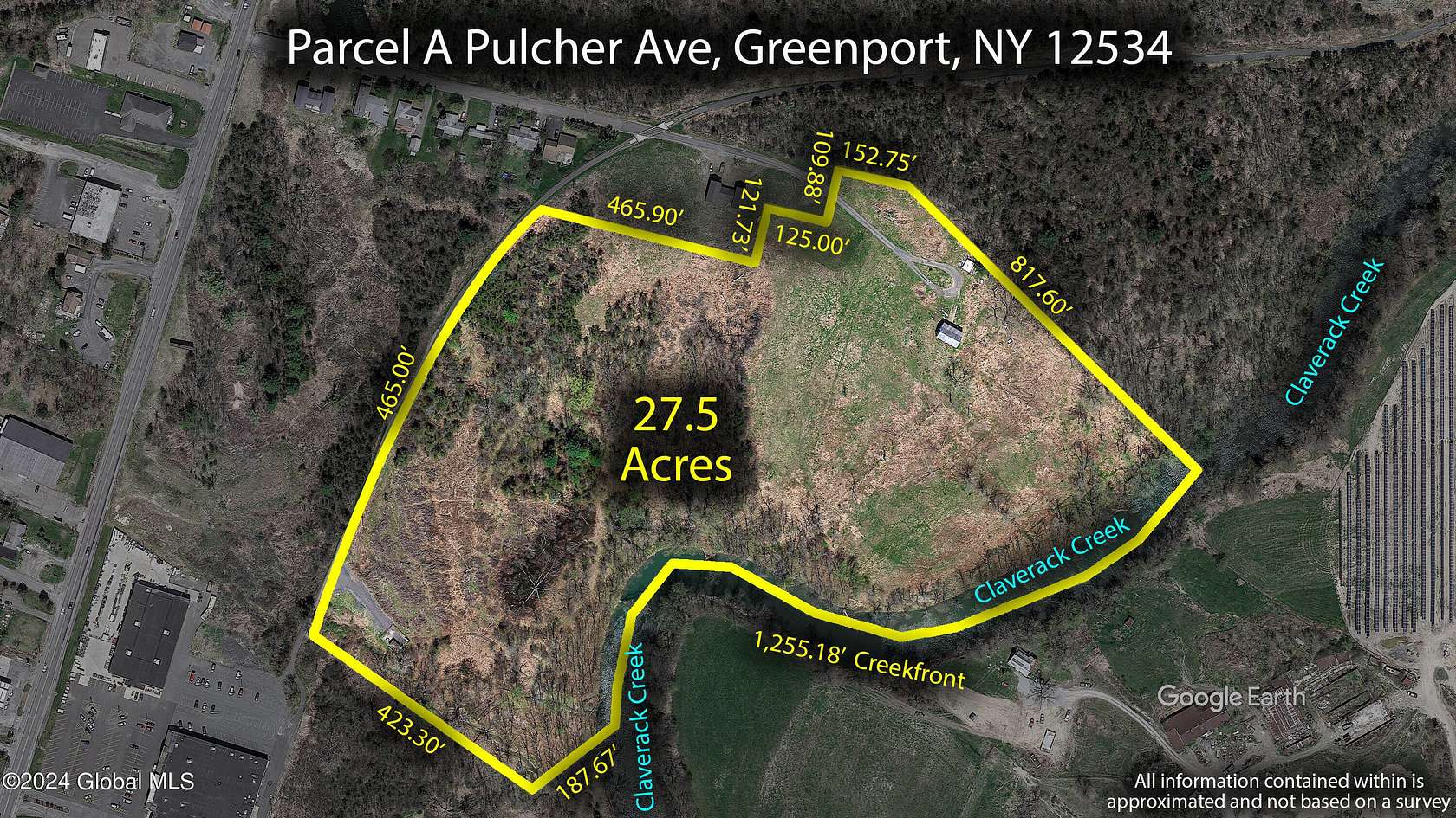 27.5 Acres of Commercial Land for Sale in Hudson, New York