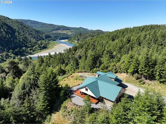 19.5 Acres of Land with Home for Sale in Gold Beach, Oregon