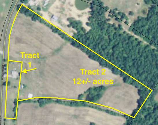 13.19 Acres of Land with Home for Auction in Eddyville, Kentucky