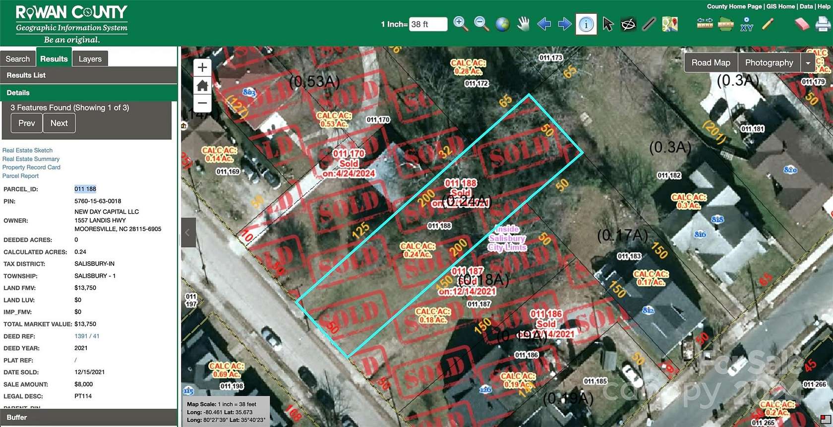 0.24 Acres of Residential Land for Sale in Salisbury, North Carolina