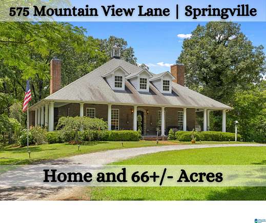 66 Acres of Agricultural Land with Home for Sale in Springville, Alabama