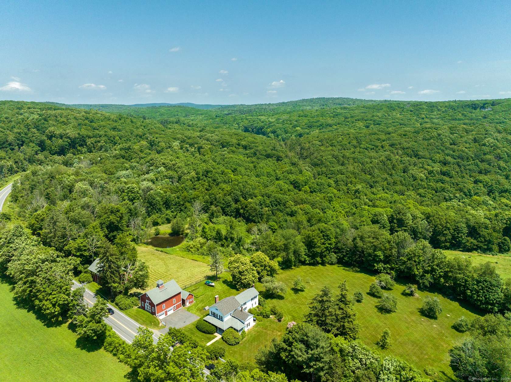 41.01 Acres of Agricultural Land with Home for Sale in Warren, Connecticut