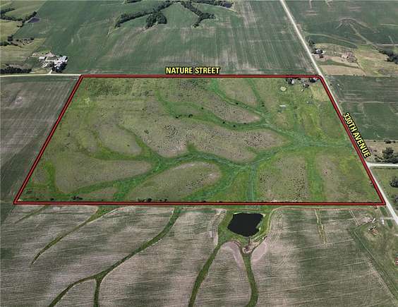 99.96 Acres of Land with Home for Sale in Woodburn, Iowa