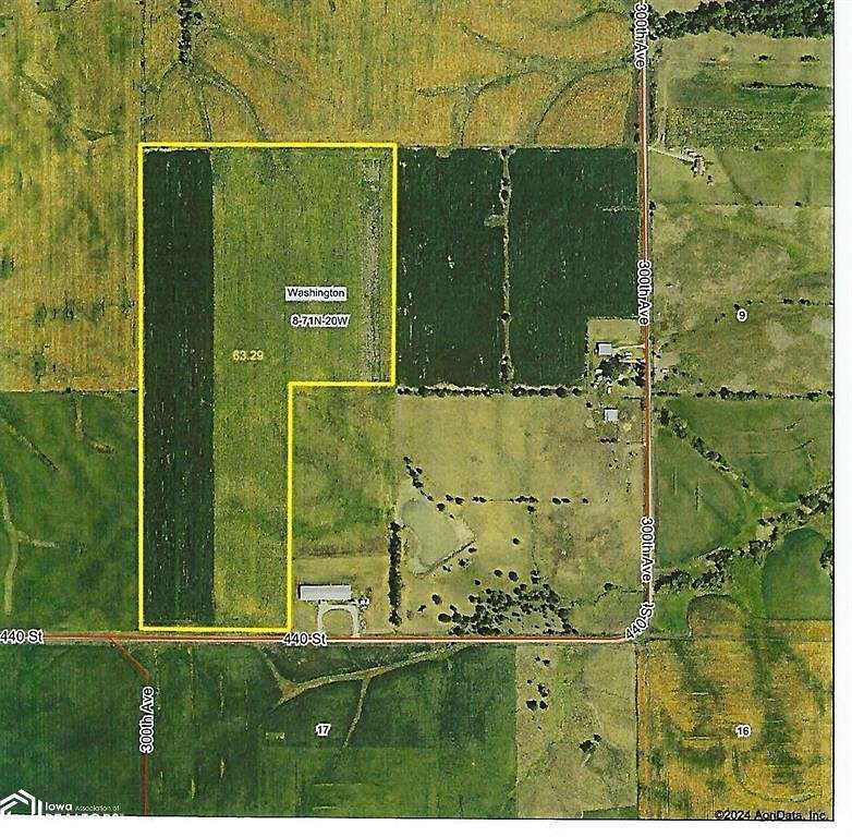 63.67 Acres of Agricultural Land for Sale in Russell, Iowa