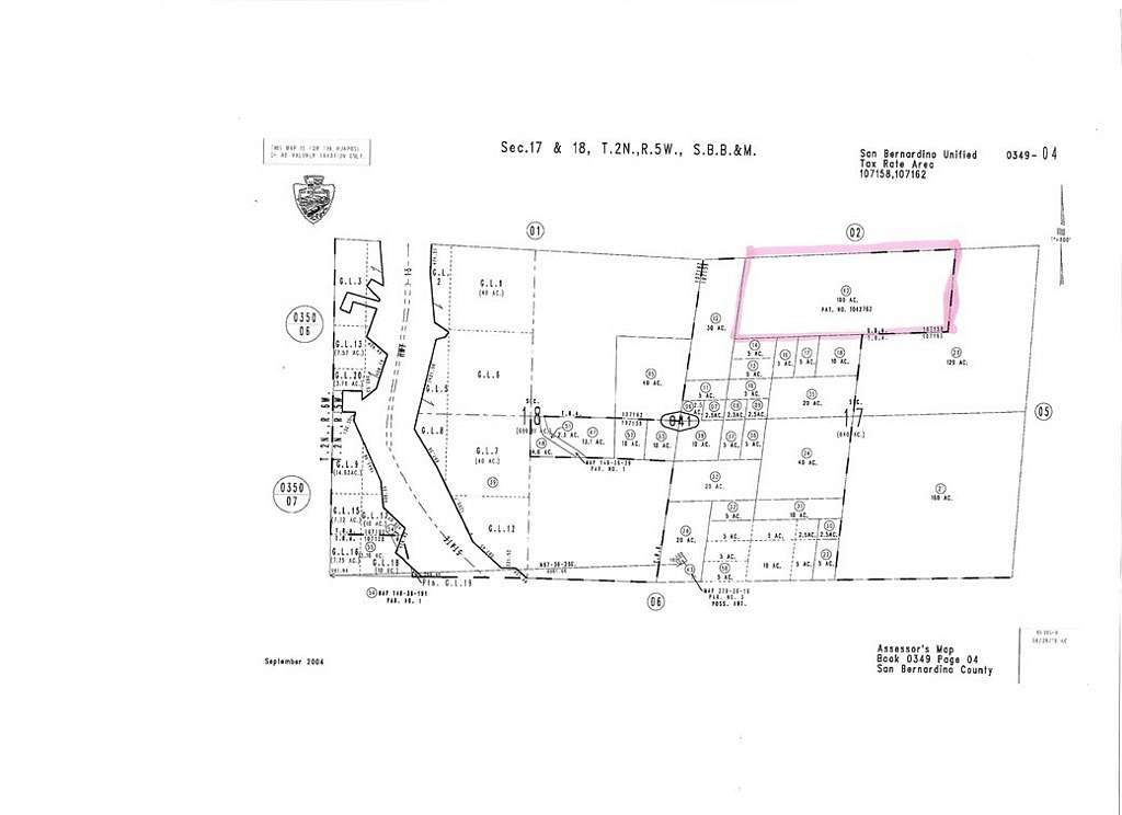 100 Acres of Recreational Land for Sale in Devore, California