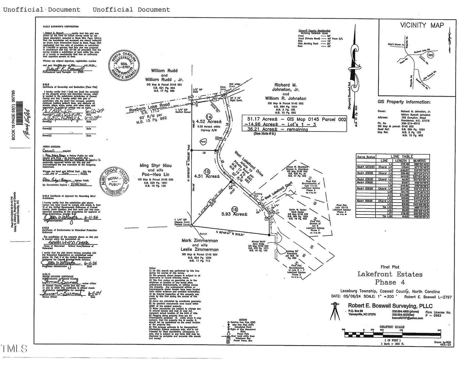 4.52 Acres of Land for Sale in Leasburg, North Carolina