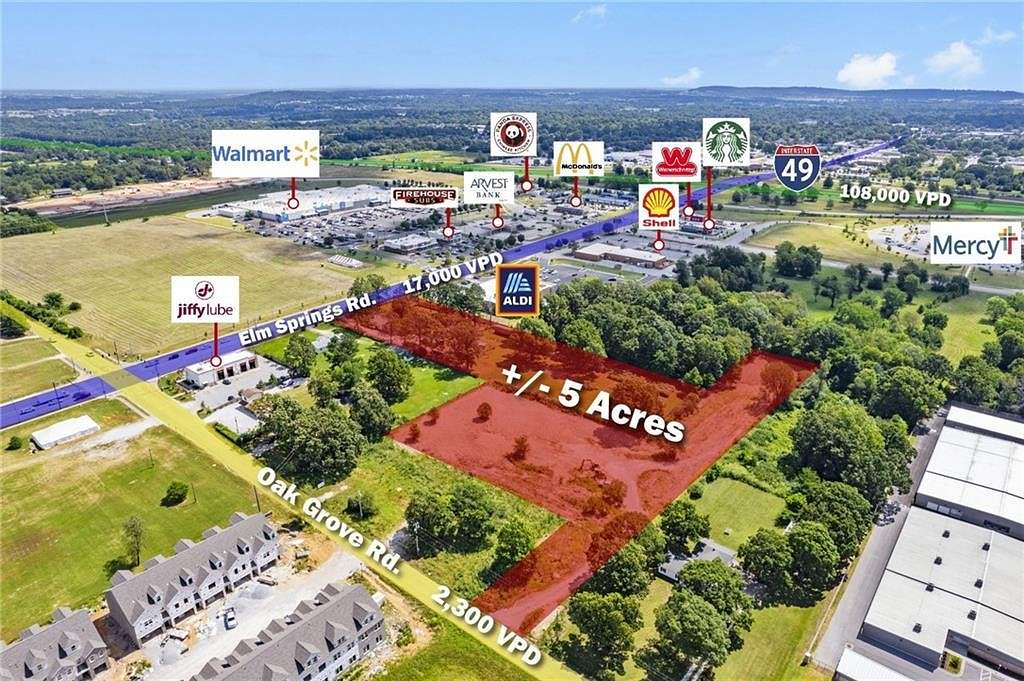 5 Acres of Land for Sale in Springdale, Arkansas