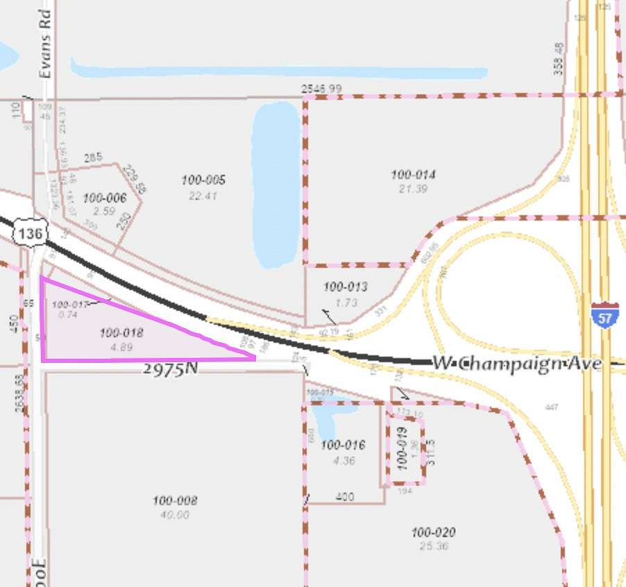 5.63 Acres of Commercial Land for Sale in Rantoul, Illinois