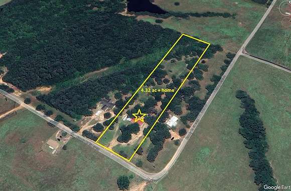 4.32 Acres of Residential Land with Home for Sale in Winnsboro, Texas