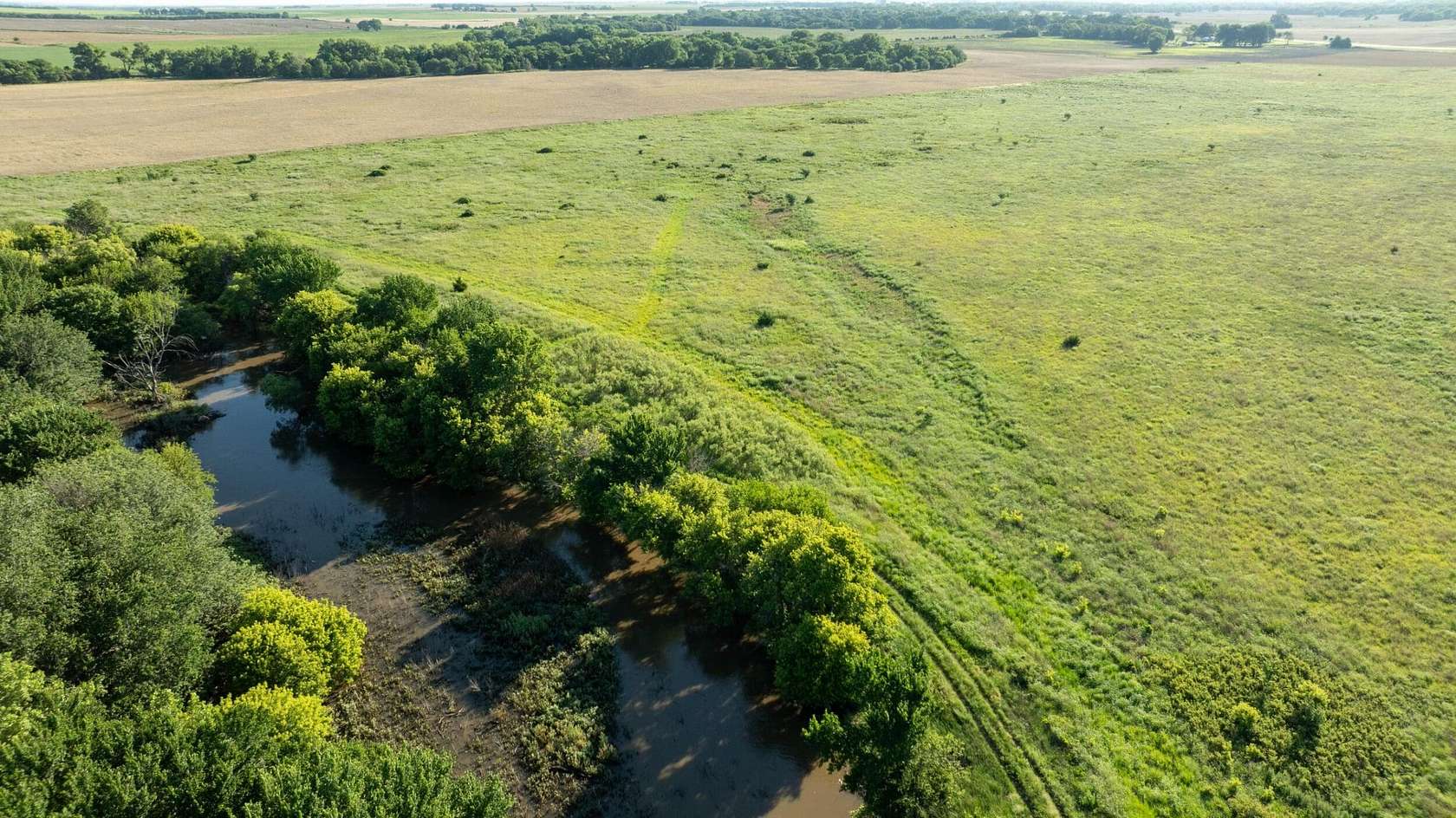 78.6 Acres of Recreational Land & Farm for Sale in Garfield, Kansas