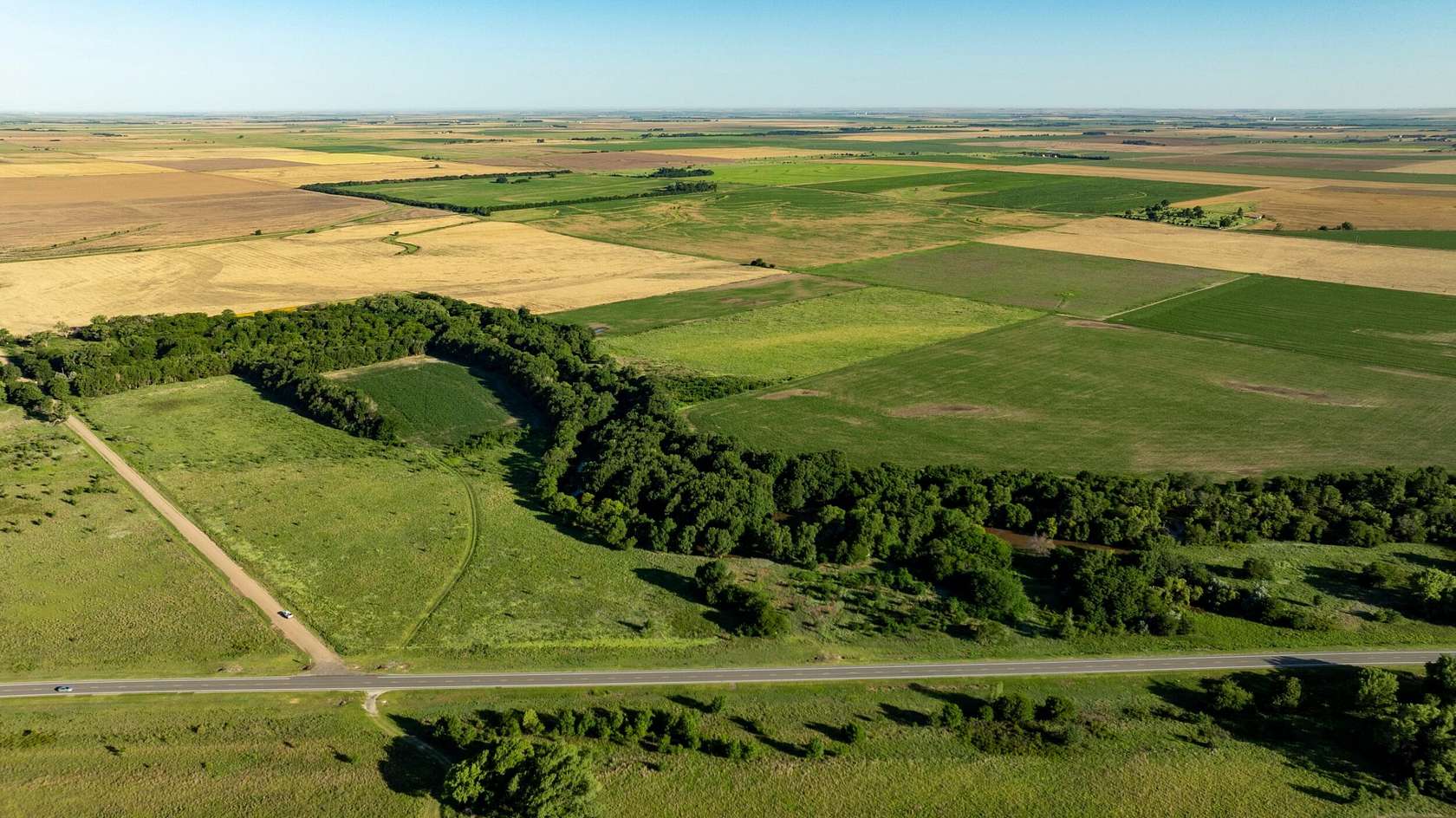 142 Acres of Recreational Land & Farm for Sale in Garfield, Kansas