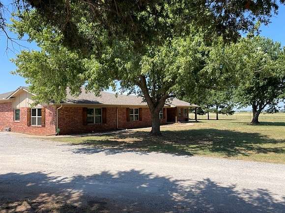 27.1 Acres of Agricultural Land with Home for Sale in Chickasha, Oklahoma