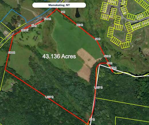 43.14 Acres of Agricultural Land with Home for Sale in Bloomingburg, New York