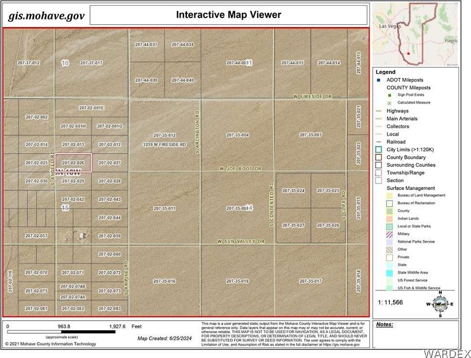 5 Acres of Residential Land for Sale in Yucca, Arizona