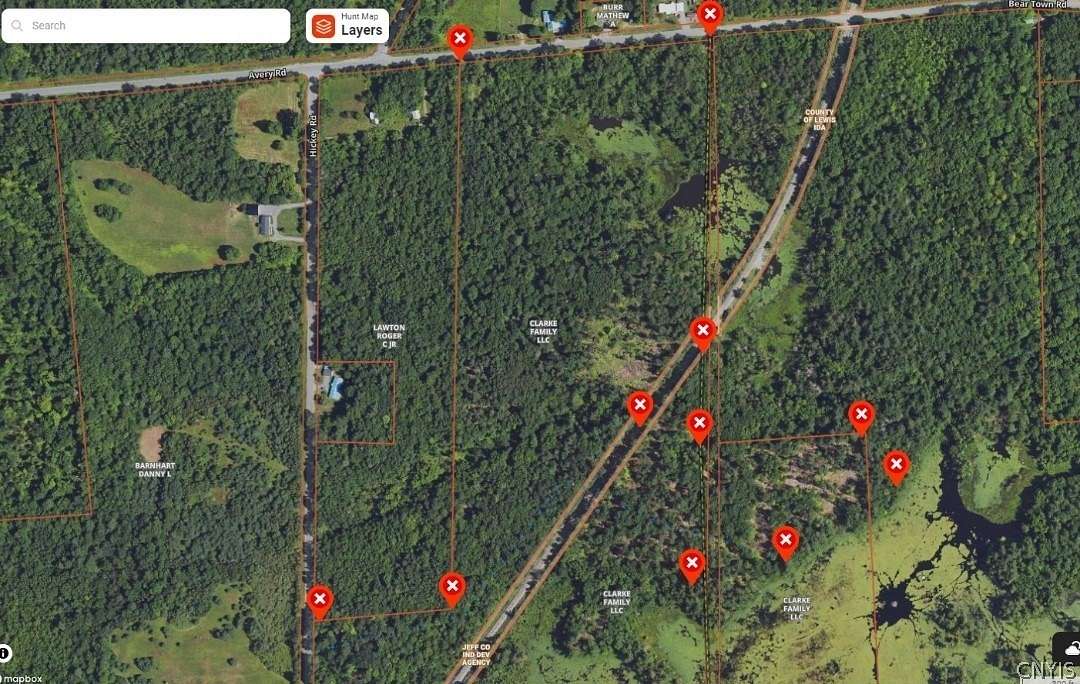 74 Acres of Recreational Land for Sale in Wilna Town, New York