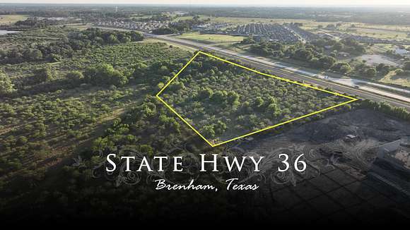 9.112 Acres of Land for Sale in Brenham, Texas