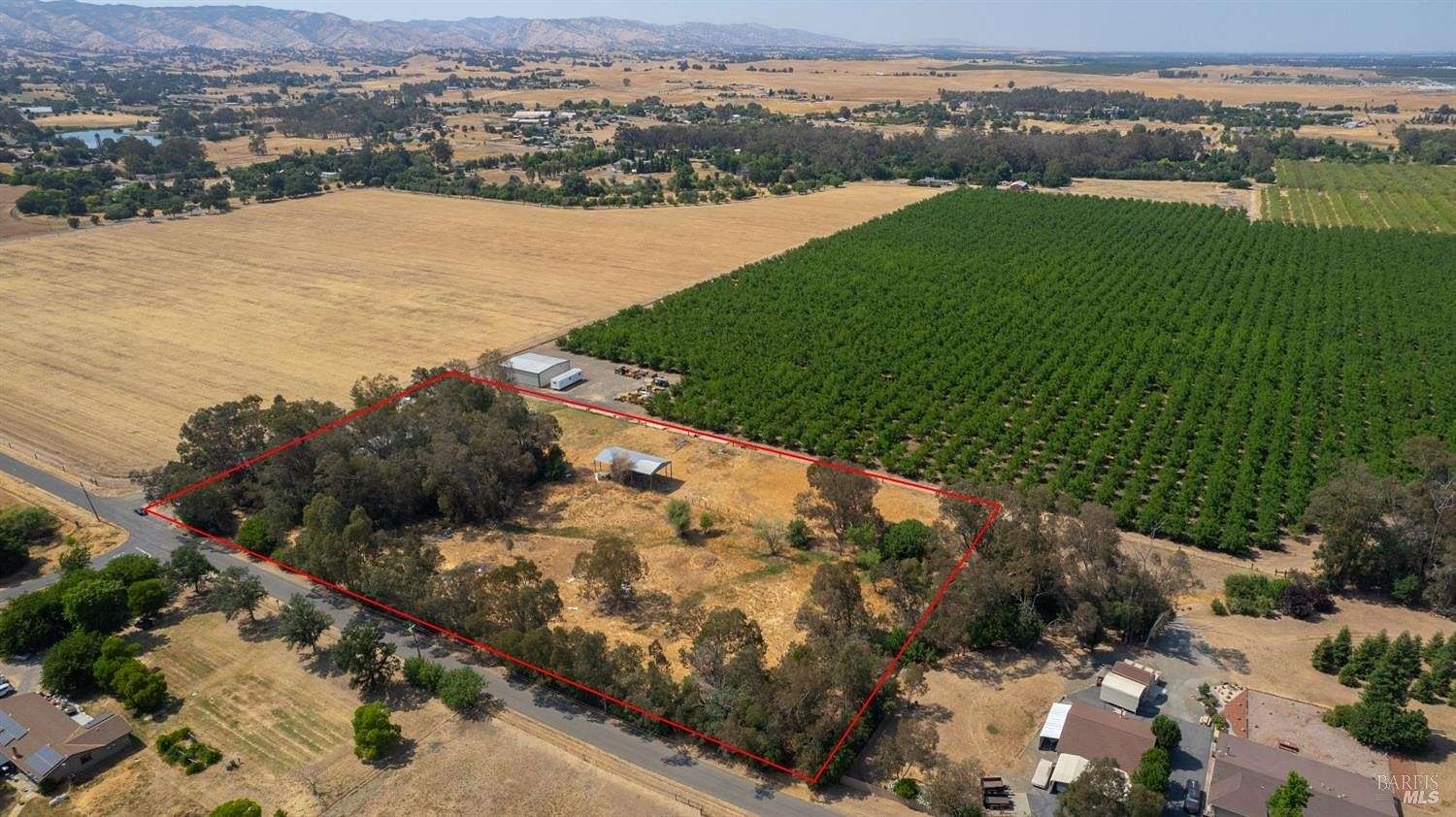 4.59 Acres of Residential Land with Home for Sale in Vacaville, California