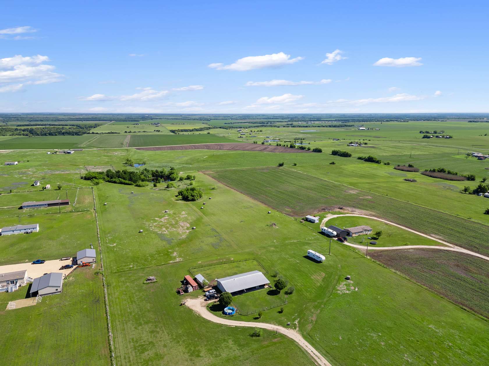 20 Acres of Agricultural Land with Home for Sale in Thrall, Texas