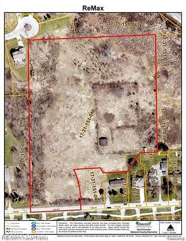 9.03 Acres of Land for Sale in Wixom, Michigan