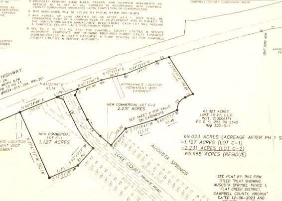 2.178 Acres of Commercial Land for Sale in Rustburg, Virginia