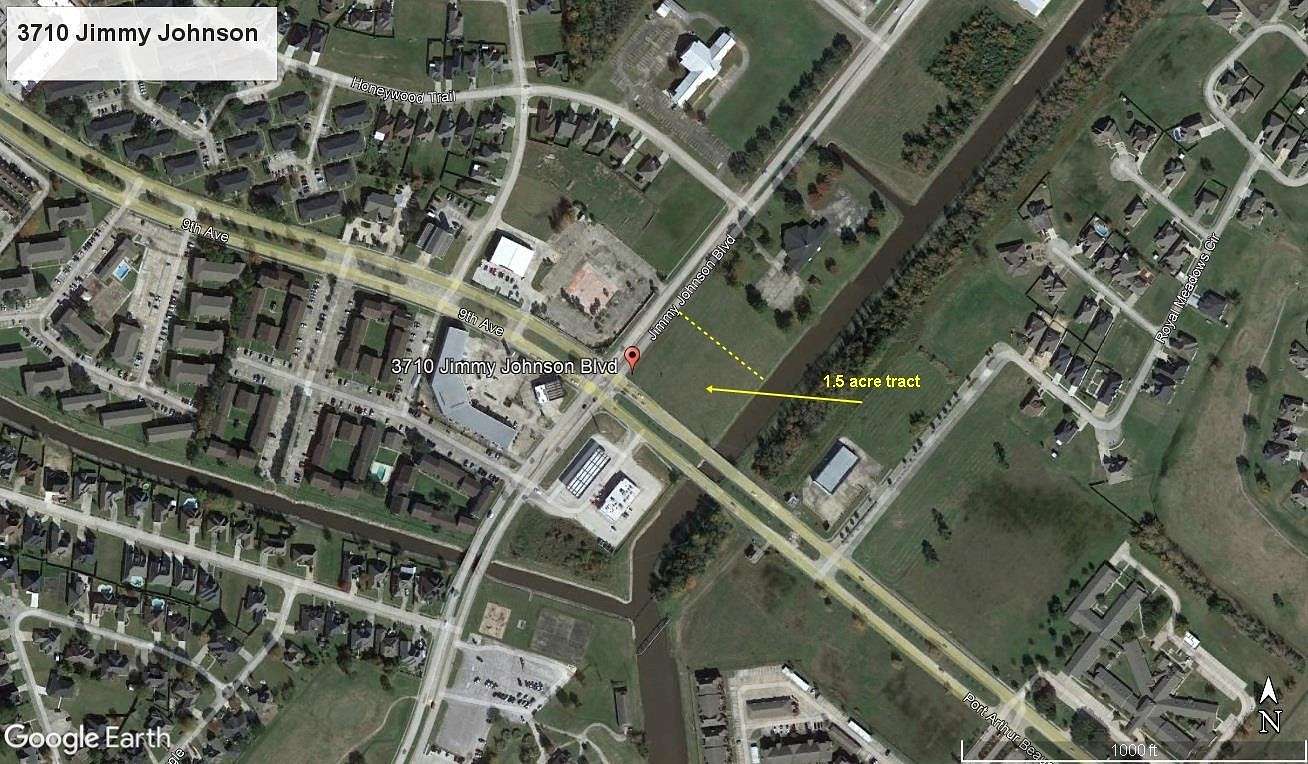 1.5 Acres of Commercial Land for Sale in Port Arthur, Texas