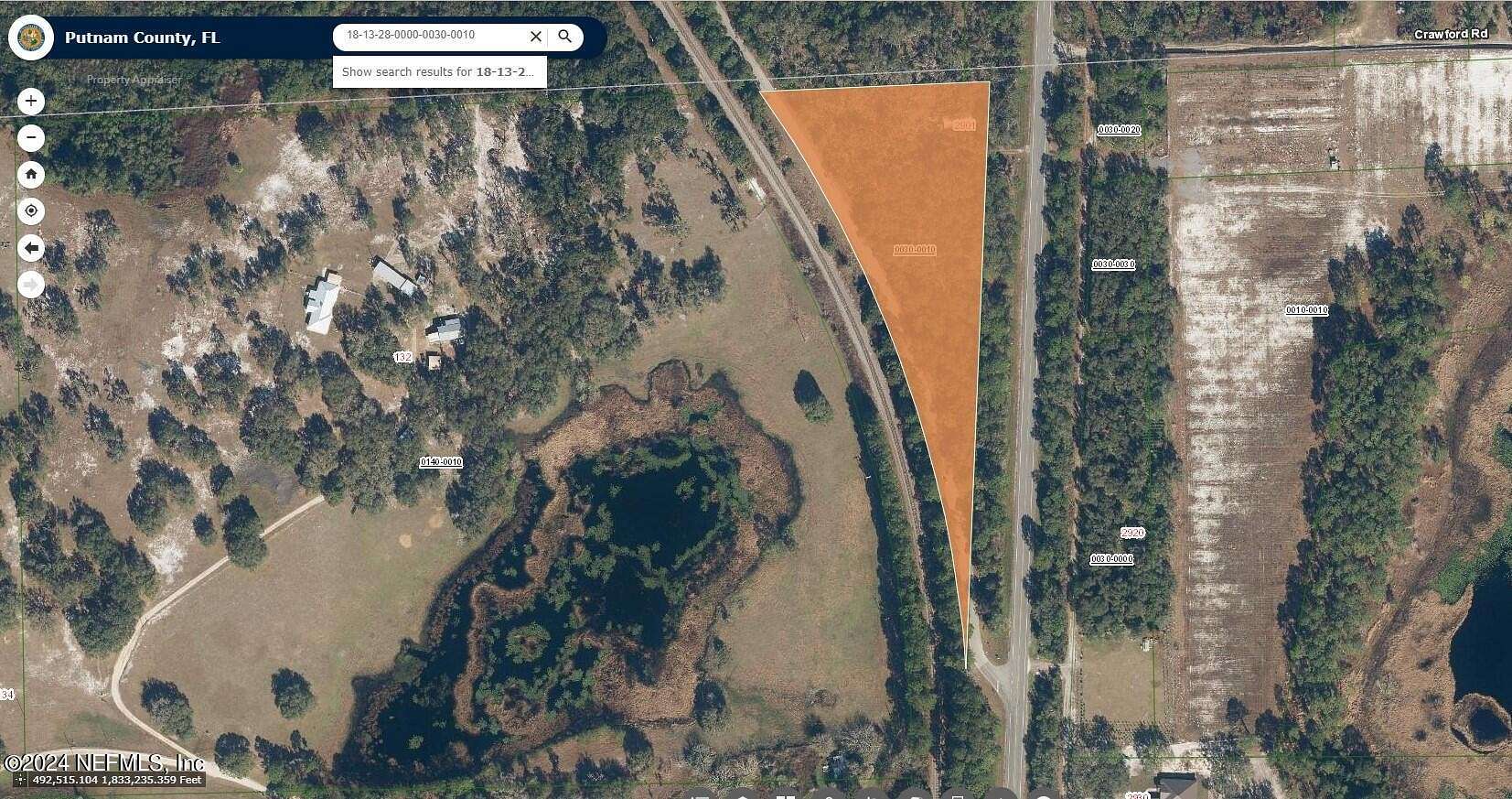 4.67 Acres of Land for Sale in Crescent City, Florida