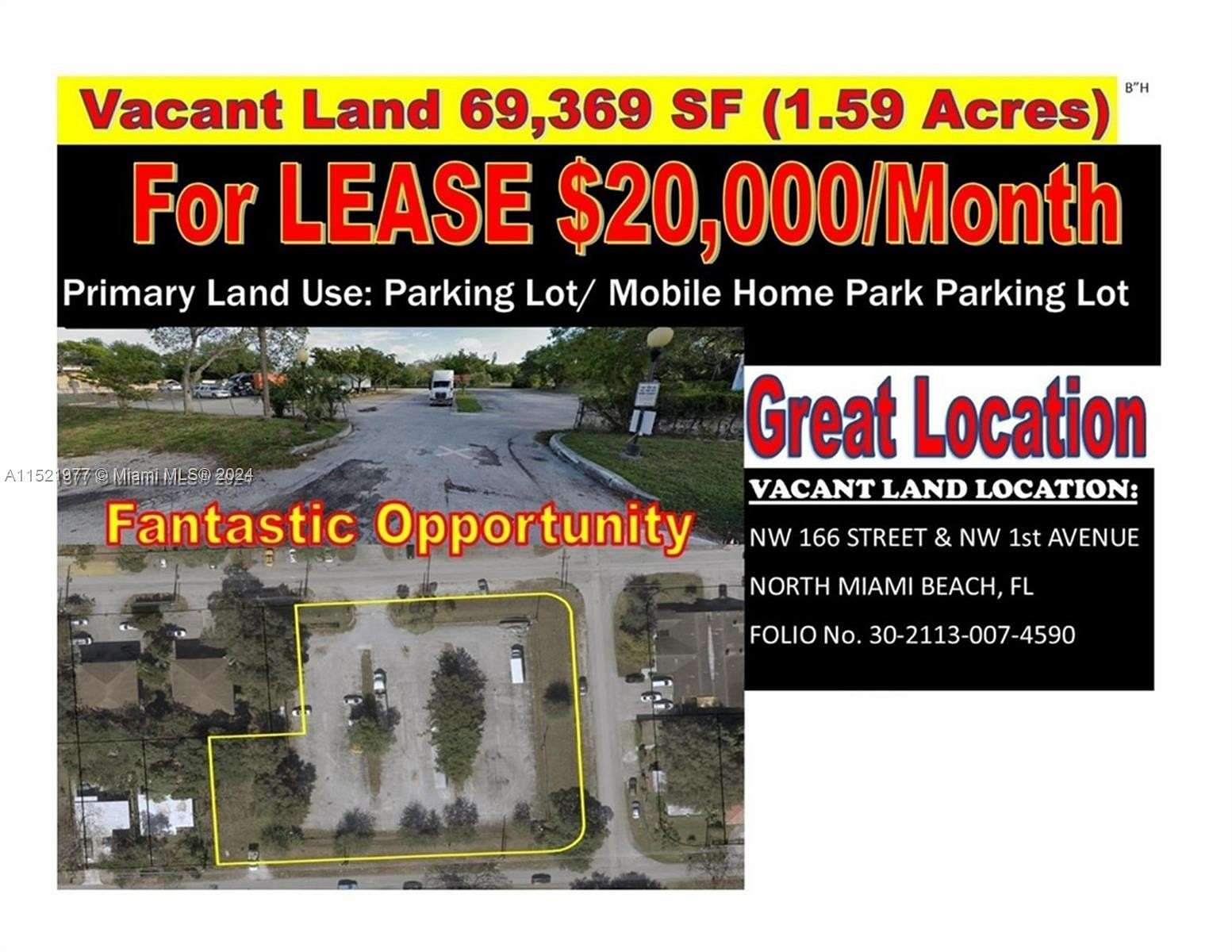 1.59 Acres of Land for Sale in Miami, Florida