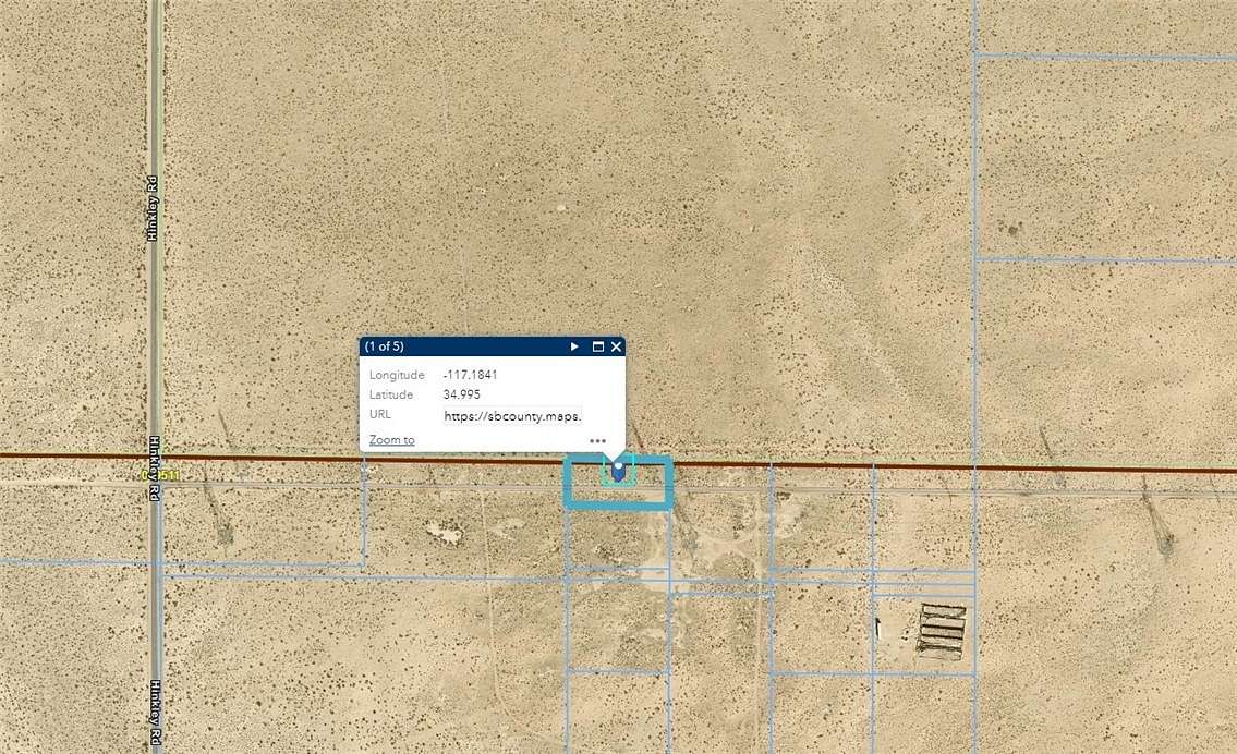 1.14 Acres of Land for Sale in Hinkley, California