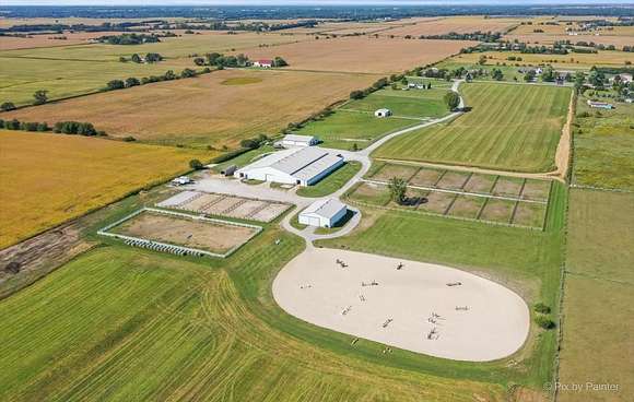 40 Acres of Agricultural Land with Home for Sale in Beecher, Illinois