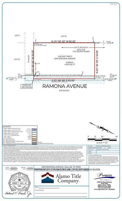 0.104 Acres of Land for Sale in Dallas, Texas