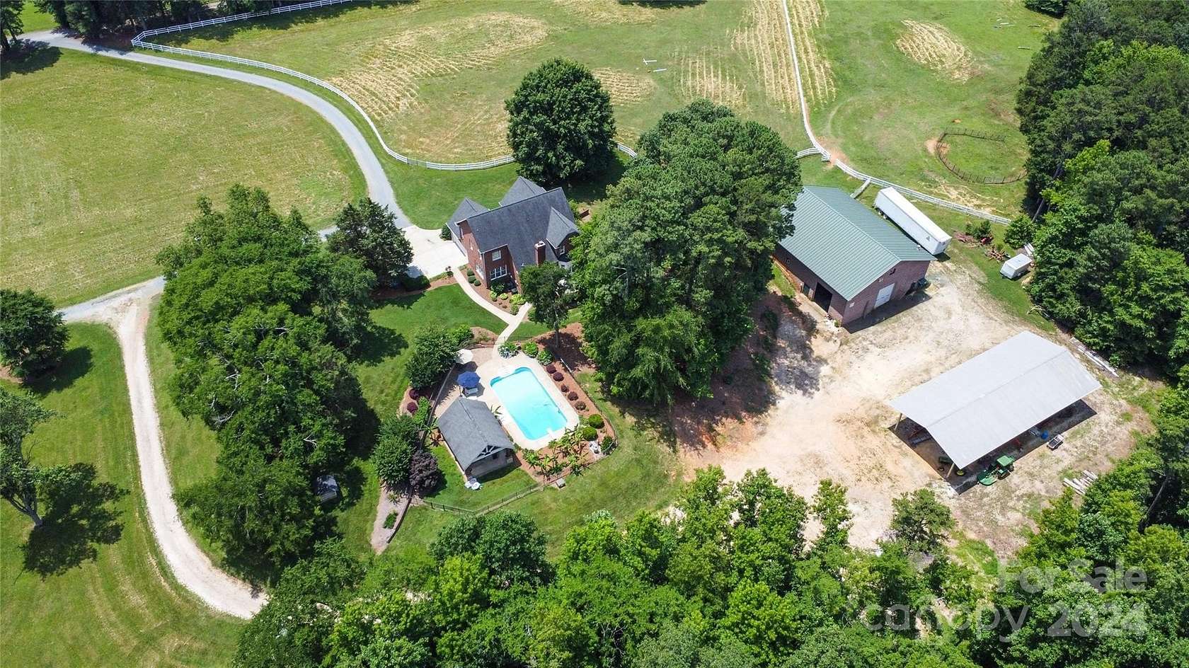 26.5 Acres of Agricultural Land with Home for Sale in Indian Trail, North Carolina
