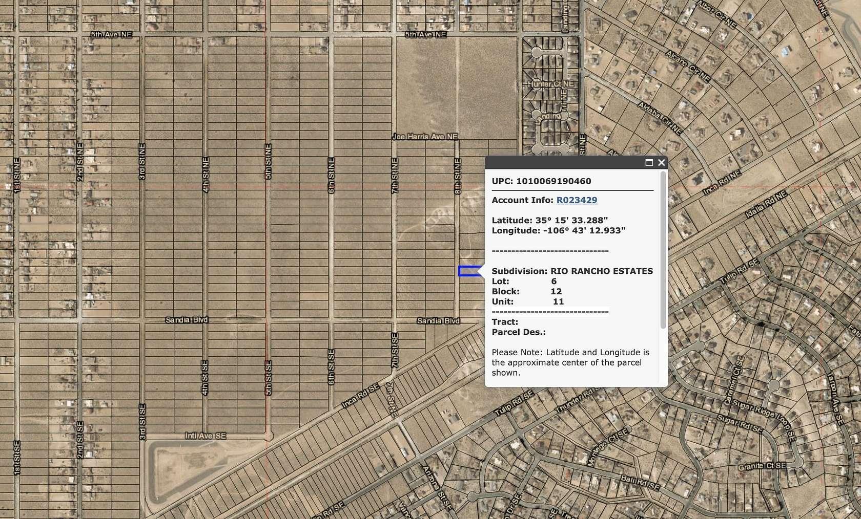 0.5 Acres of Residential Land for Sale in Rio Rancho, New Mexico