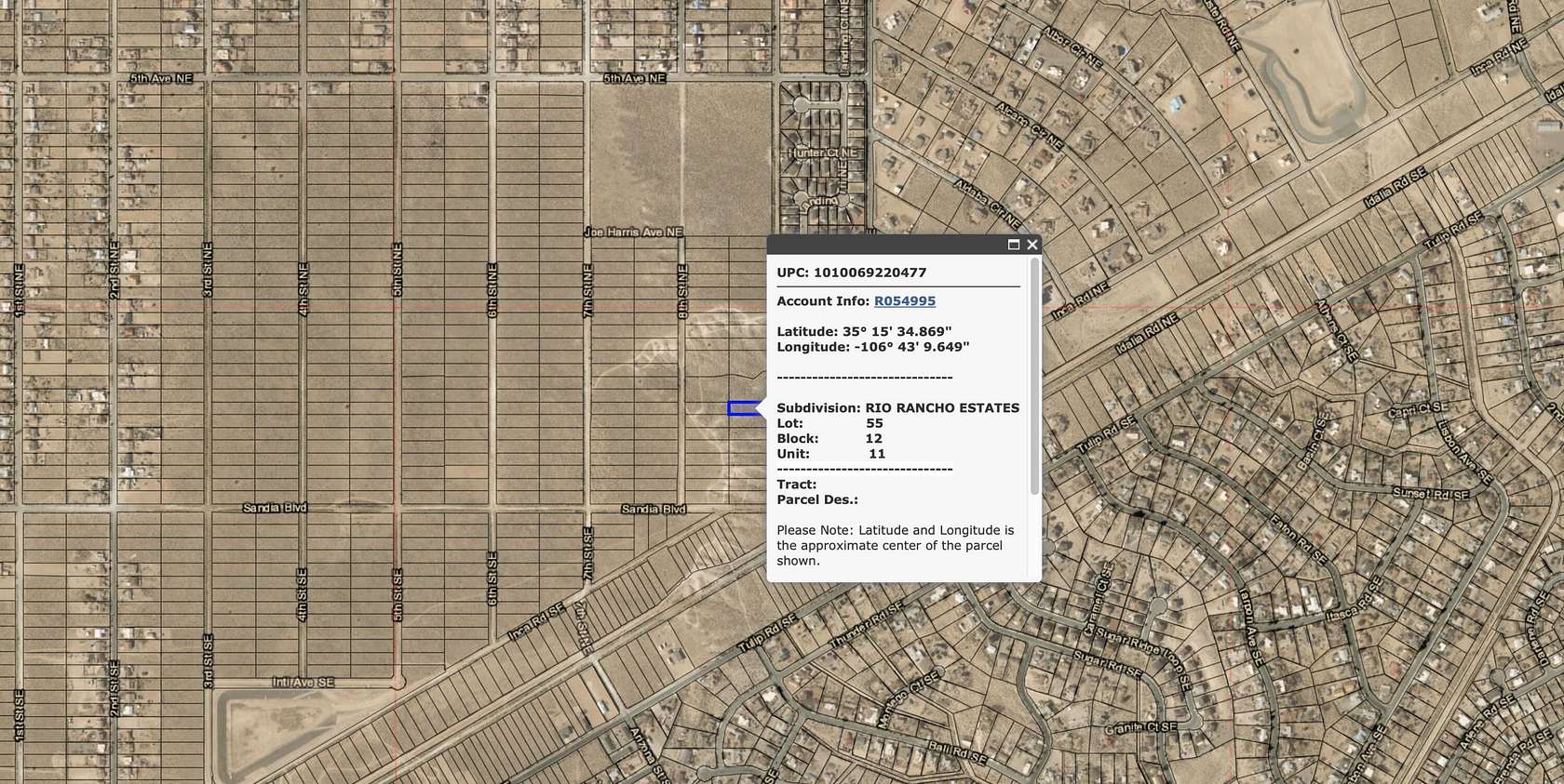 0.5 Acres of Residential Land for Sale in Rio Rancho, New Mexico