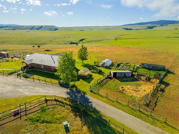 28.01 Acres of Land with Home for Sale in Hall, Montana