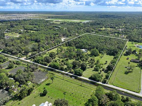 20 Acres of Agricultural Land with Home for Sale in Loxahatchee Groves, Florida