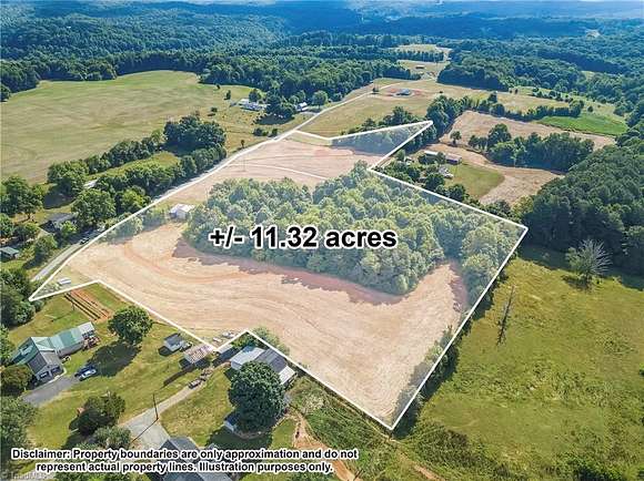 11.869 Acres of Land for Sale in Boonville, North Carolina