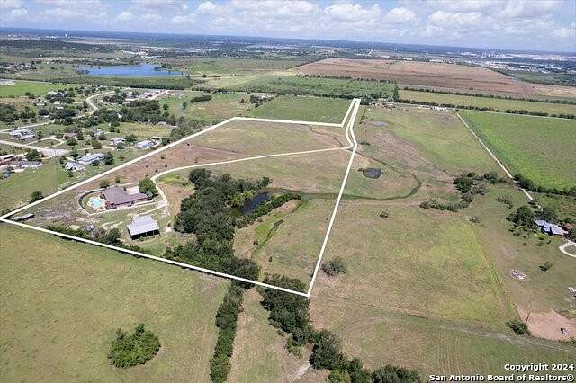 23.61 Acres of Agricultural Land with Home for Sale in New Braunfels, Texas