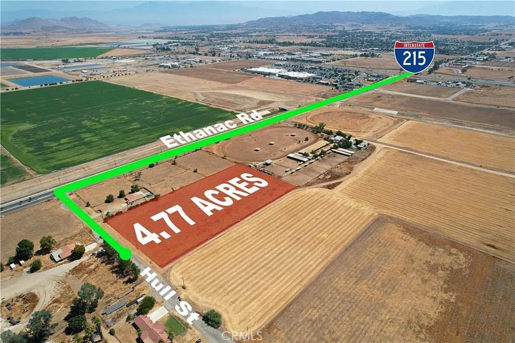 4.77 Acres of Mixed-Use Land for Sale in Menifee, California