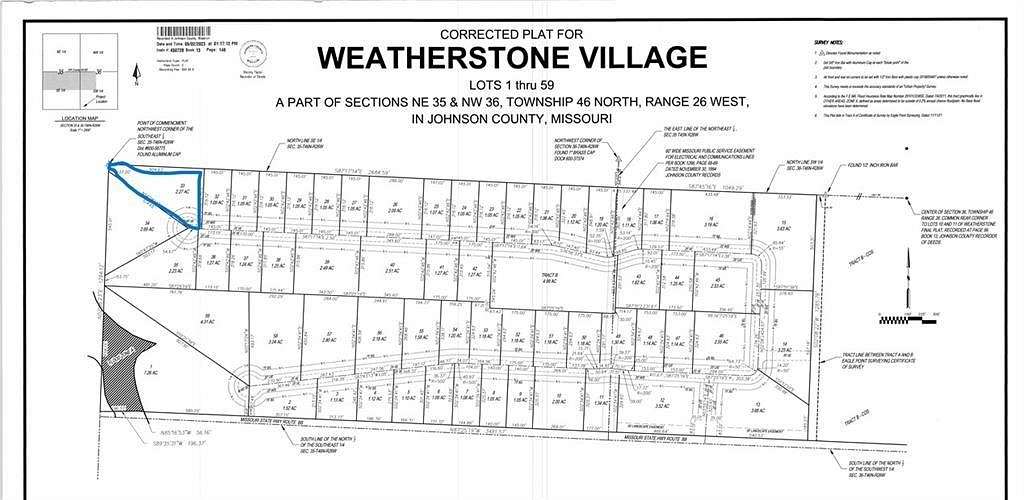 1.12 Acres of Land for Sale in Warrensburg, Missouri