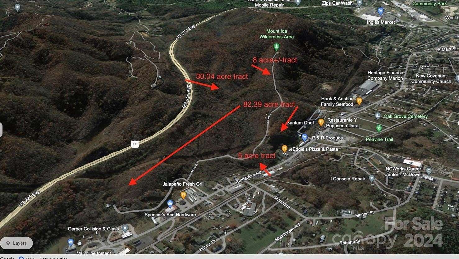 87.7 Acres of Land for Sale in Marion, North Carolina