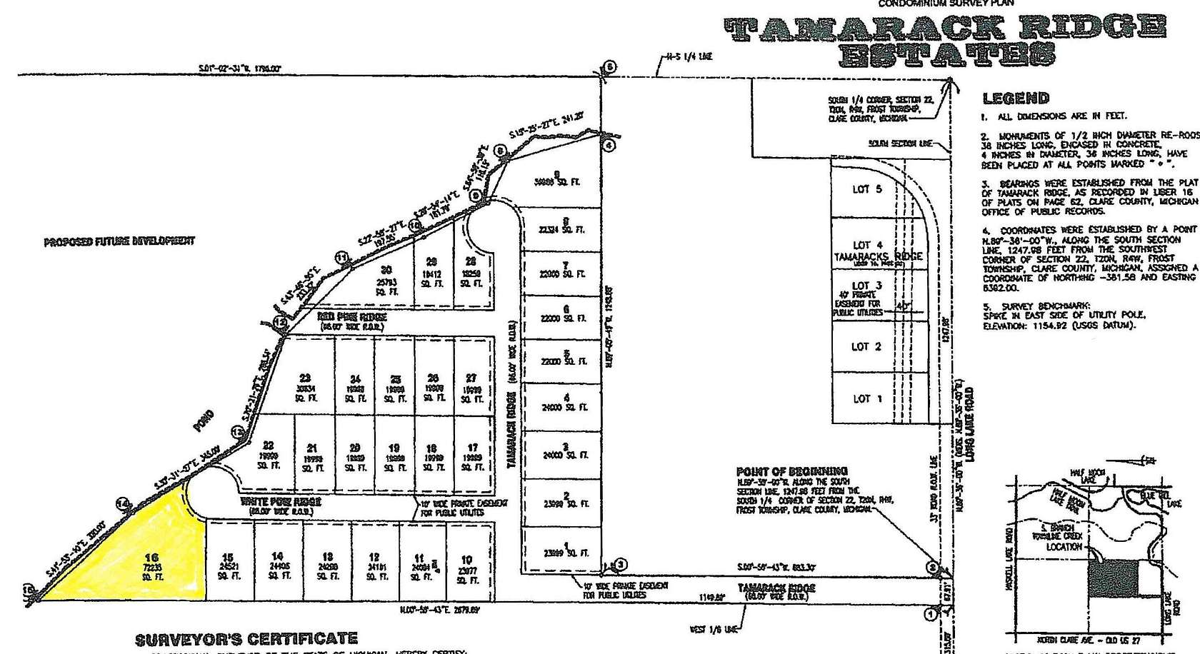 1.66 Acres of Residential Land for Sale in Harrison, Michigan