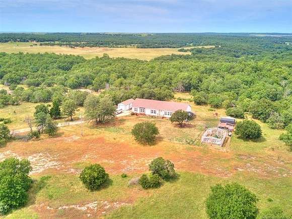 40 Acres of Agricultural Land with Home for Sale in Pawhuska, Oklahoma