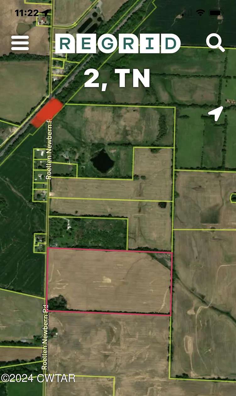 50 Acres of Agricultural Land for Sale in Newbern, Tennessee